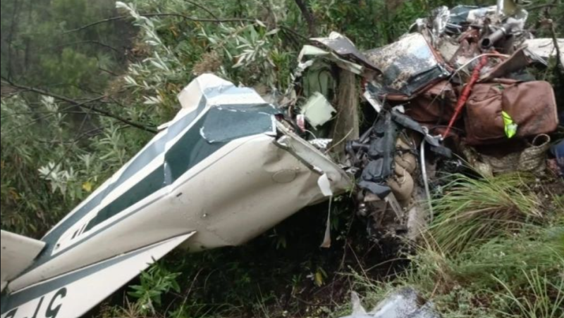 File Image of the site of the plane crash.